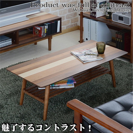 テーブル 折りたたみ テーブル ウォールナット センターテーブル ローテーブル リビングテーブル