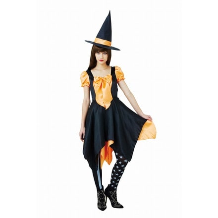 デコリボンウィッチ オレンジ Ladies コスプレ 衣装 ハロウィン
