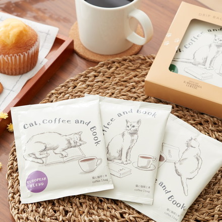 猫と珈琲 3Pギフトボックス 猫と珈琲と本3P