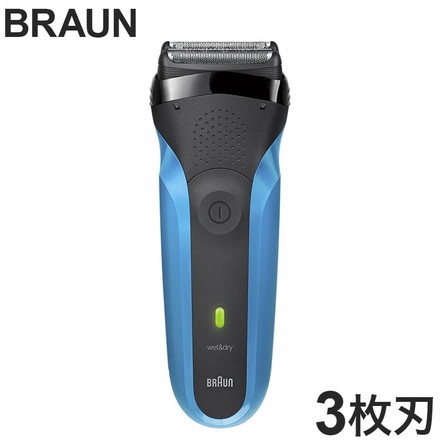 BRAUN ブラウン シェーバー シリーズ3 310s ブルー 3枚刃 メンズ 充電式 深剃り 髭剃り 防水