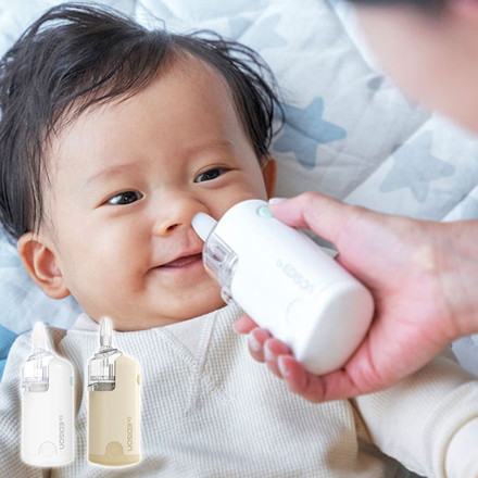 電動鼻水吸引器ハンディ 電池式 簡単操作 防水 防塵 コードレス 管理医療機器 Dr.EDISON KJH1122 KJH110410 アイボリー