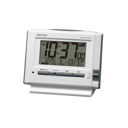 ESCO エスコ 104x124x 50mm [電波]置時計 EA798CG-91