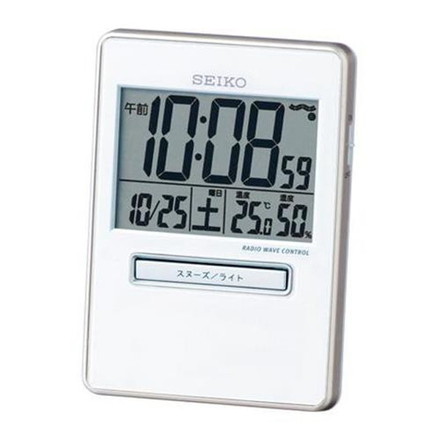 ESCO エスコ 92x 66x 14mm [電波]置時計 EA798CS-99