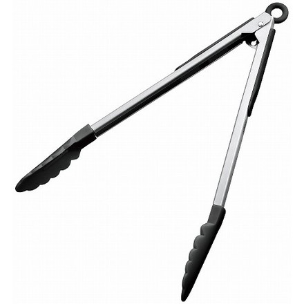 ナイロン 万能トング ロック付 12インチ 黒 KB-KE0119/BK