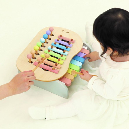 エド・インター スウィートメロディーメーカー Sweet Melody Maker ミルキートイ 鉄琴 ピアノ 鍵盤 楽器 知育玩具 音の出るおもちゃ エドインター