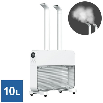 大容量 スリム加湿器 10L 上部給水 超音波式 タッチパネル 最長16時間 加湿器 17畳