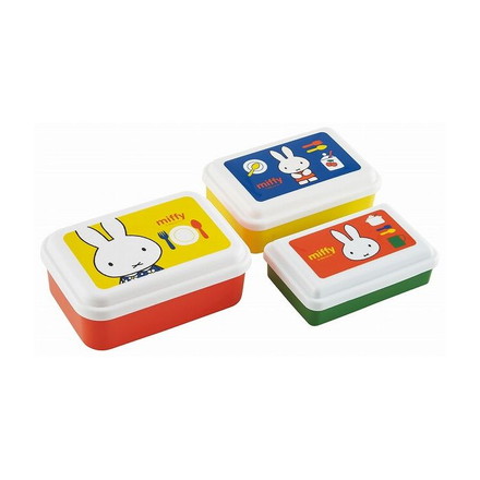 【正規販売店】 スケーター シール容器 保存容器 弁当箱 3P 小物入れ ミッフィー SLUS3