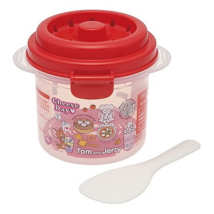 スケーター 電子レンジ炊飯器 ご飯メーカー 1合 すのこ付き トム&ジェリー Skater