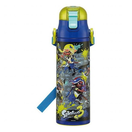 スケーター 超軽量 保冷 ステンレス 水筒 ボトル 直飲み 580ml スプラトゥーン3 キャラクター かわいい 可愛い 子ども 子供 ランチ SDC6N Skater