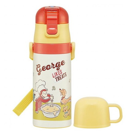 スケーター 水筒 ボトル キッズ 350ml 2WAY 350ml直飲み ダイレクト おさるのジョージ23 キャラクター かわいい 可愛い 子ども 子供 ランチ SKDC3 Skater