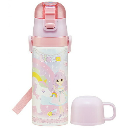 スケーター 水筒 キッズ 直飲み ワンタッチ ステンレス 保冷 キャラクター 2WAY リカちゃん23 SKDC4 キャラクター かわいい 可愛い Skater