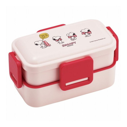 SNOOPY スヌーピー リボン 弁当箱 大人 子供 二段 仕切り 食洗機 レンジ 対応 小学生 C872 かわいい PFLW4 キャラクター かわいい スケーター skater