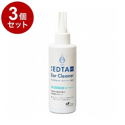 【3個セット】 PE EDTAイヤークリーナー 無香料 犬猫用 200ml