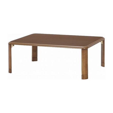 軽量継脚折り畳み座卓 W1050×D750×H330~380mm 繊維板 ラバーウッド