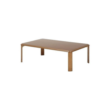 軽量継脚折り畳み座卓 W1200×D750×H330~380mm 繊維板 ラバーウッド