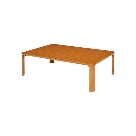 折脚ローテーブル W1050×D750×H320mm MDF(突板ラバーウッド)