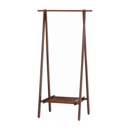 木製ハンガー ジョイントブラウン W800×D450×H1478mm ラバーウッド
