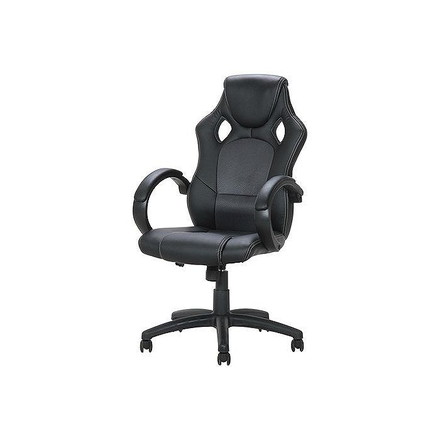 レーシングチェアー W630×D710×H1060~1160mm 430~530mm 合成皮革 ナイロン樹脂 鉄