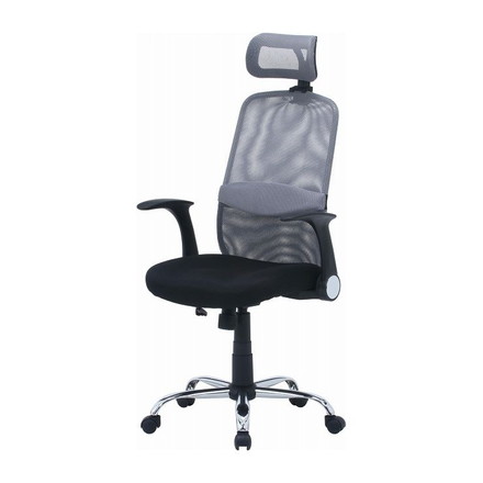 オフィスチェア パーソナルチェア グレー 幅66×奥行64×高さ111.5~127.5cm