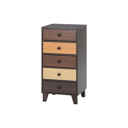 ウッドグラデーション スリムチェスト W445×D390×H890mm MDF パチクルボード