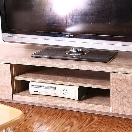 TVボード W1500×D385×H280mm テレビ台 ローボード ホワイトオーク
