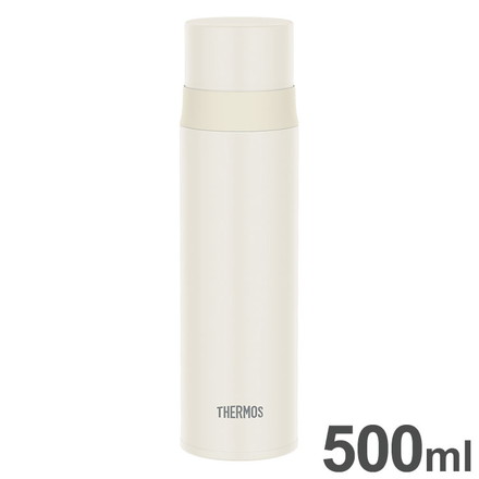 THERMOS サーモス ステンレスボトル 500ml 0.5L FFM-502 MTWH マットホワイト コップタイプ 軽量スリム モノトーン