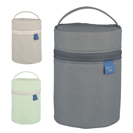 象印 スープジャーポーチ SW-PC01 丸洗いOK 撥水 持ち手 カトラリーポケット ZOJIRUSHI クラウドグレー[HM]