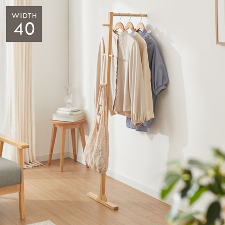 スタンドハンガー 幅40cm 奥行39cm 高さ140cm ハンガーラック