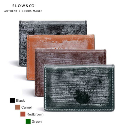 スロウ ブライドルレザー カードケース card case SLOW SO790J CAMEL(#24)