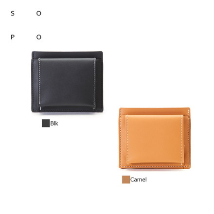 ソポ SOPO MINI PURSE-DEG 2つ折り財布 SO-21 BLK