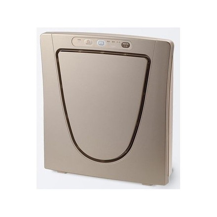 空気清浄機 マイナスイオン発生機能付き メタリックベージュ 高性能HEPAフィルター採用