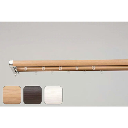 サイドユニットレール ブラインド シェード ロール インテリア サイドユニットレール 木目ミディアム（I0826）