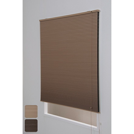 ハニカムプリーツブラインド遮光 40×135cm シェード ブラインド ロール インテリア 遮光ベージュ（L6400）