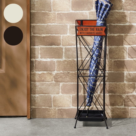 ヴィンテージ調 傘立て 16cm アイボリー