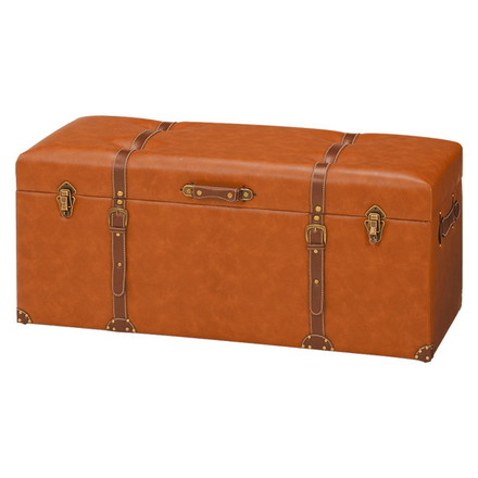 萩原 MC-6002LBR 収納スツール