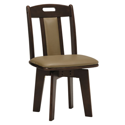 回転ダイニングチェアー 2点セット KC-7581DBR