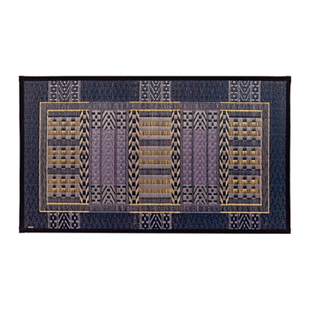 国産い草玄関マット(裏貼り) オリエンタル 約70×120cm