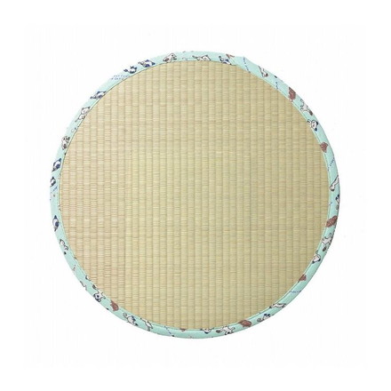 い草雑貨 ねこちゃん畳2 直径 約47×H1.2cm