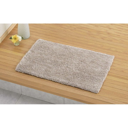 芝生ラグマット 45×75cm シャギー玄関マット 厚手で足元ふかふか 室内 無地 シンプル 屋内 ブラウン[600011810]