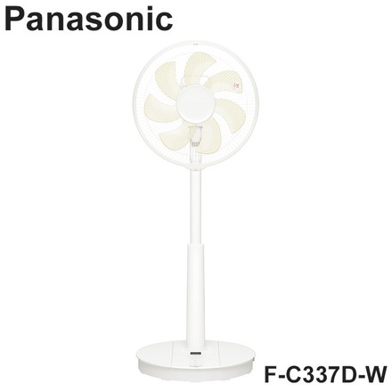 F-C337D-W Panasonic 扇風機 リビング扇 DCモーター リモコン付き ゆらぎ パナソニック ホワイト 7枚羽 心地よい風