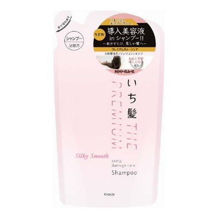 【単品9個セット】 クラシエ いち髪 THE PREMIUM エクストラダメージケアシャンプー(シルキースムース)詰替用 340ML