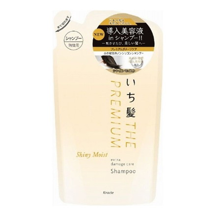 【単品9個セット】 クラシエ いち髪 THE PREMIUM エクストラダメージケアシャンプー(シャイニーモイスト)詰替用 340ML
