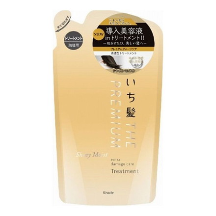【単品9個セット】 クラシエ いち髪 THE PREMIUM エクストラダメージケアトリートメント(シャイニーモイスト)詰替用 340G