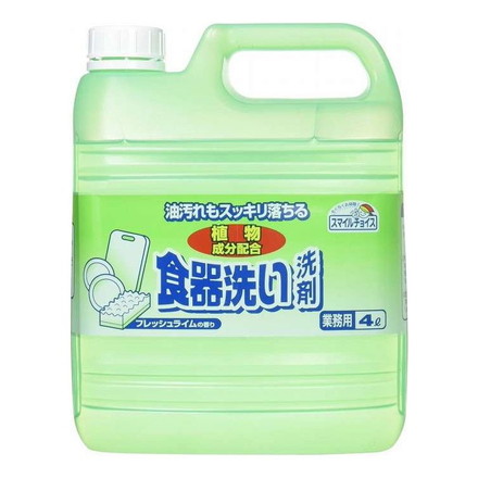 【単品12個セット】 スマイルチョイス食器洗い洗剤大容量4L ミツエイ