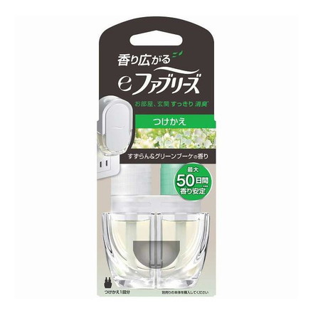 【単品3個セット】 eファブリーズ すずらん&グリーンブーケの香り替 P&G 26ml
