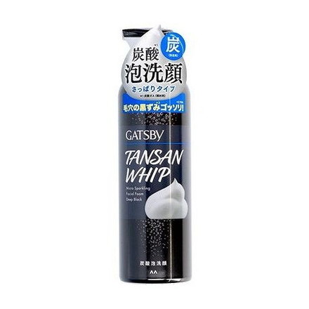 【単品8個セット】 ギャツビー マイクロスパークリング泡洗顔 ディープブラック マンダム