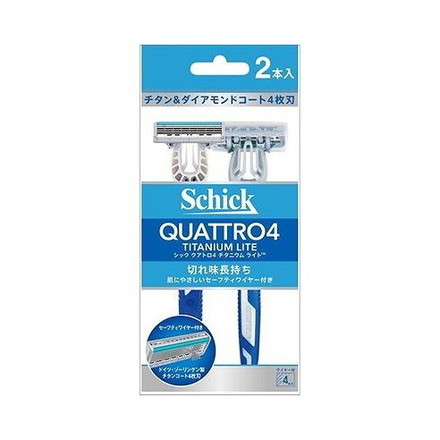 【単品10個セット】 クアトロ4チタニウムライト 2本入 シック・ジャパン