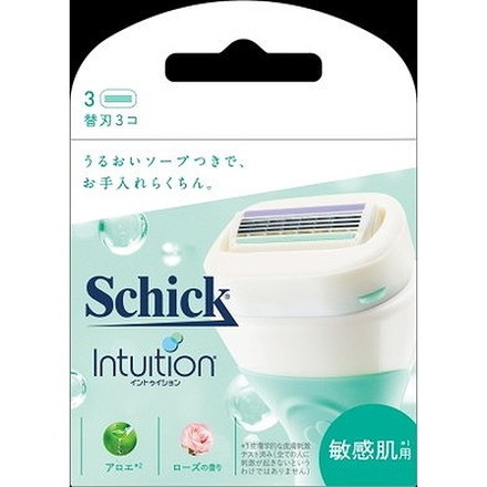 【単品2個セット】イントゥイション敏感肌用替刃3コ入 シック・ジャパン