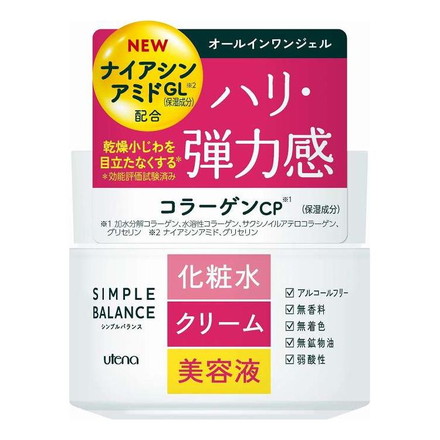 【単品3個セット】 ウテナ シンプルバランス ハリつやジェル