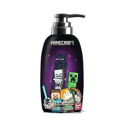 【単品10個セット】 黒いZENBUWASH MINECRAFT バンダイ 250mL